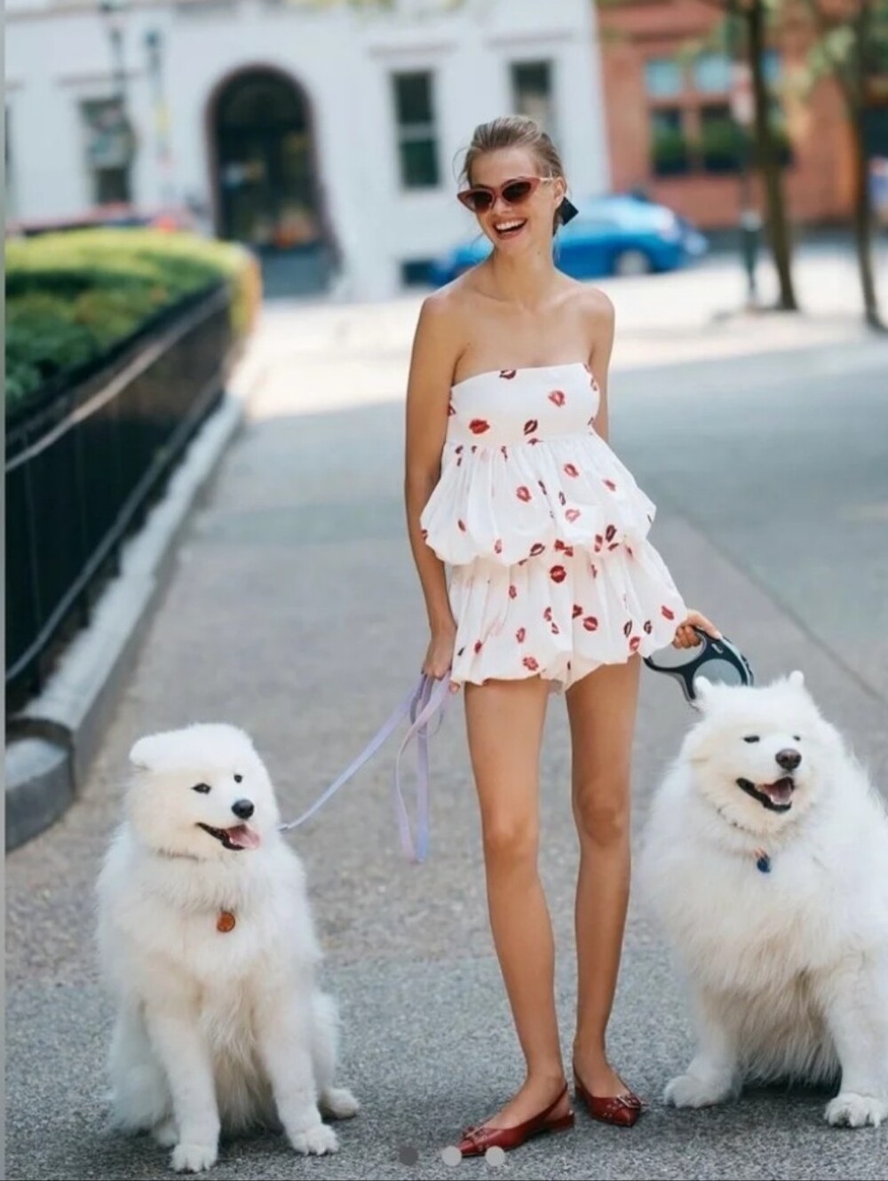 Maeve Printed Bubble Shorts